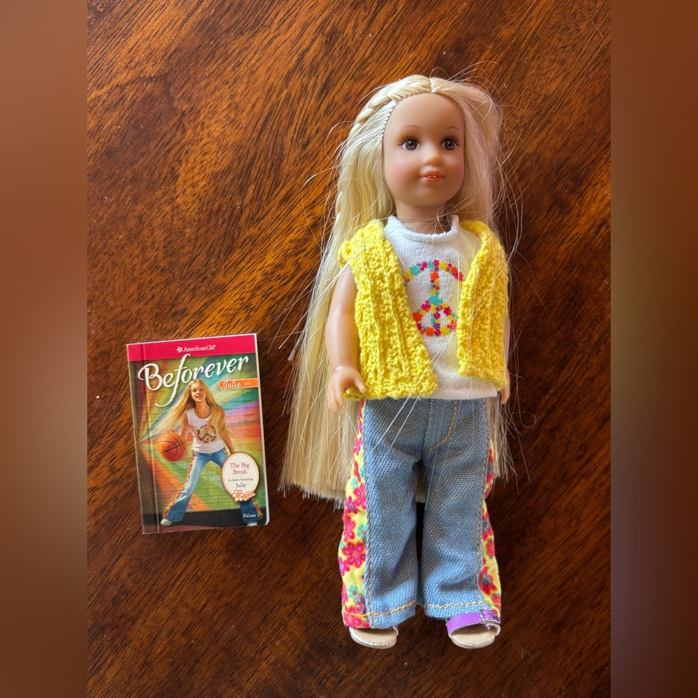 American Girl mini (6.5”) Julie doll